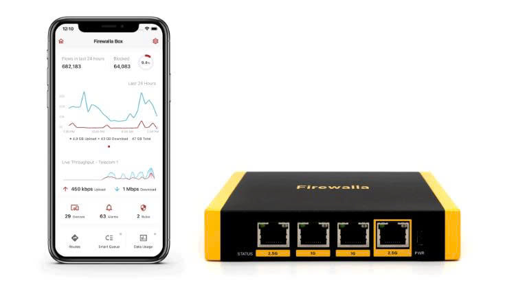 Firewalla Gold SE + app từ điện thoại